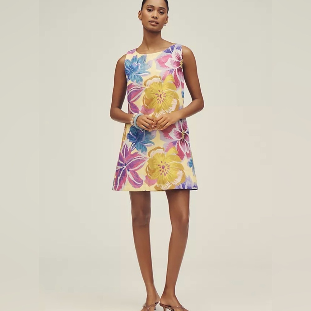 FARM RIO X
ANTHROPOLOGIE
SLEEVELESS MINI SHIFT
DRESS